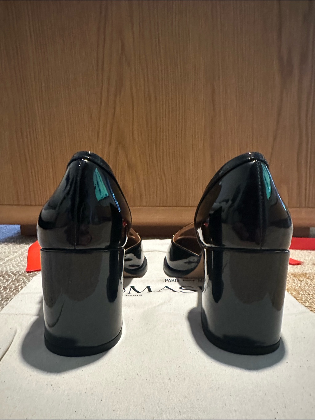 Nomasei The Office Black Patent Leather Pointed Toe Size 38 — image 3 of 6